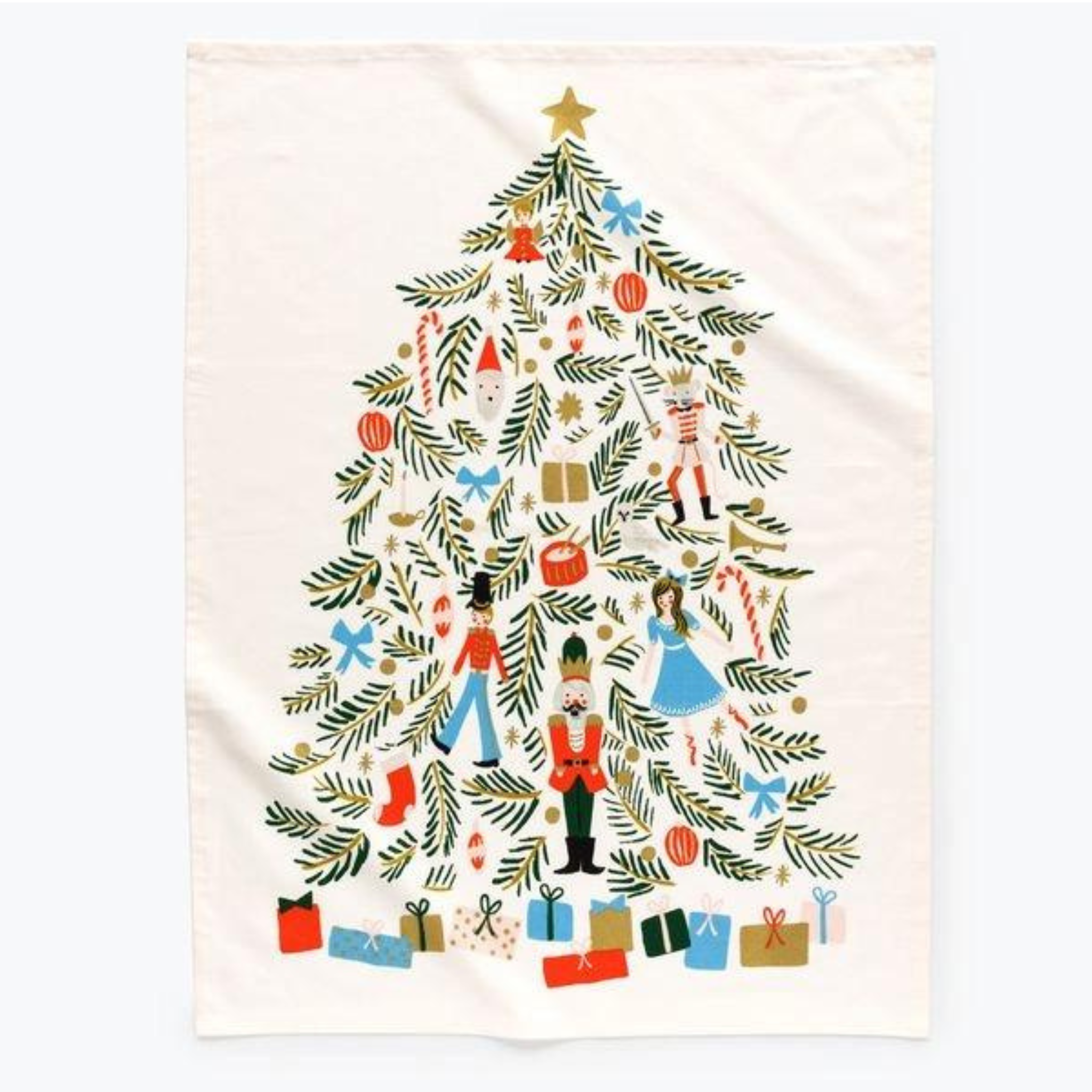 Nutcracker Christmas Tree Tea Towel