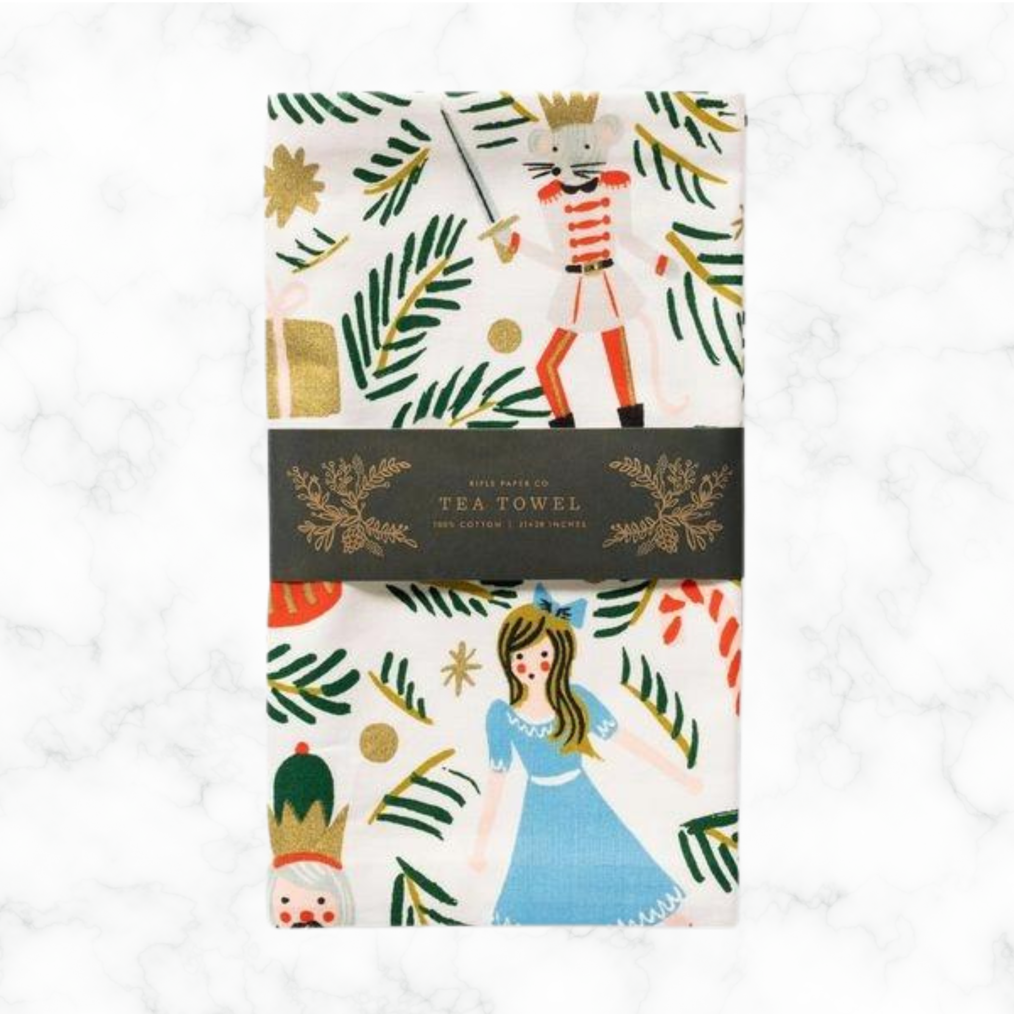 Nutcracker Christmas Tree Tea Towel