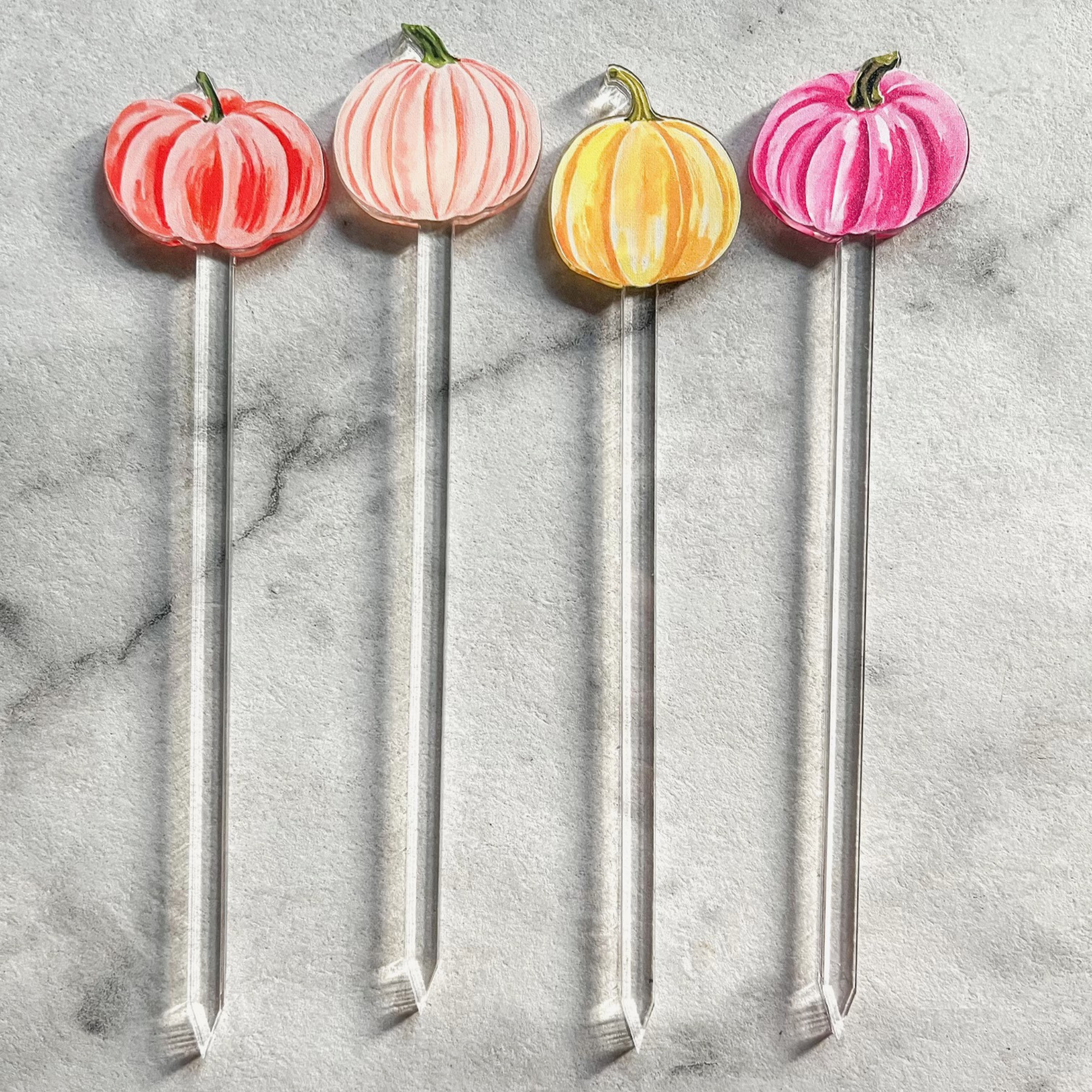 Pumpkin Acrylic Skewers