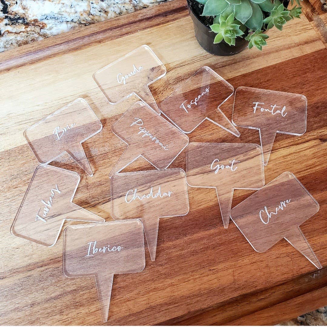 Charcuterie Board Markers (Acrylic)